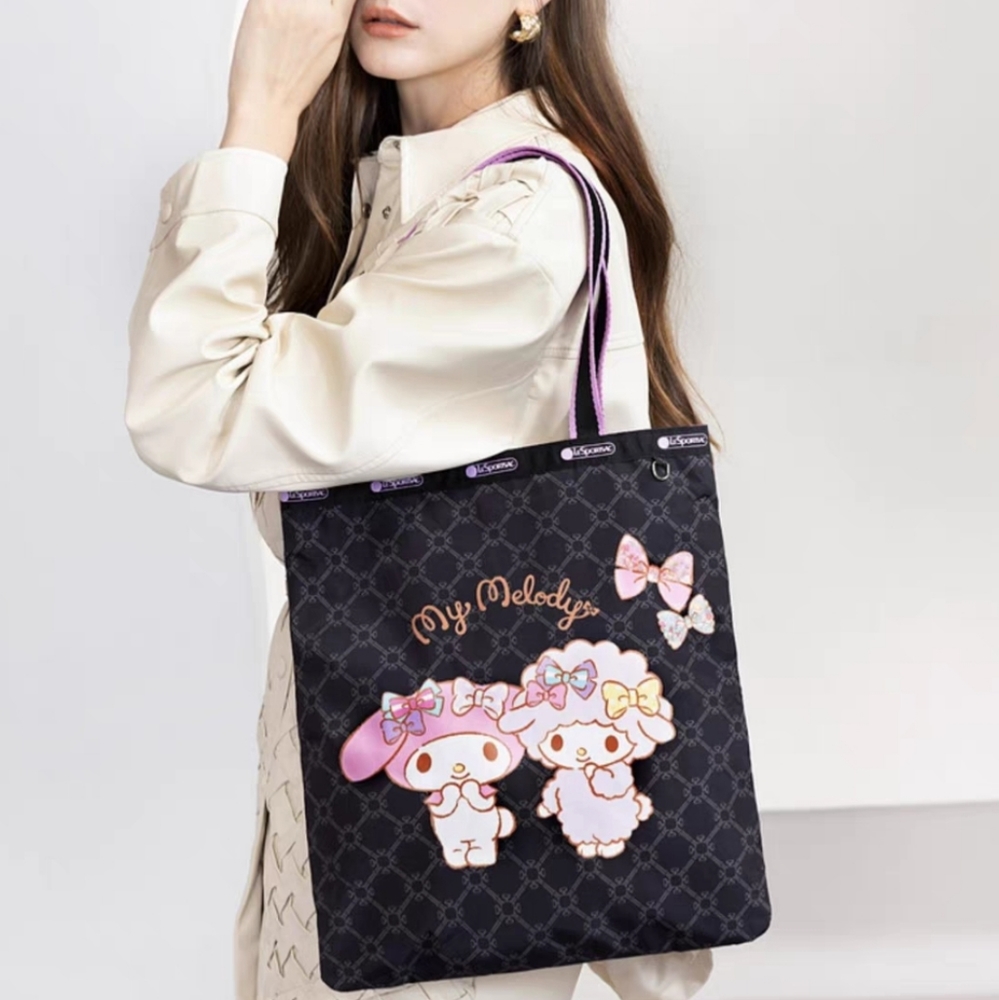 Lesportsac X My Melody & Piano Black Tote Bag